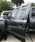 Car Window Repair Tape Wrap 17.5 Inch Wide Clear Adhesive Film 6 Ft Long Waterproof Tacky Tape For Temporary Car Window Fix