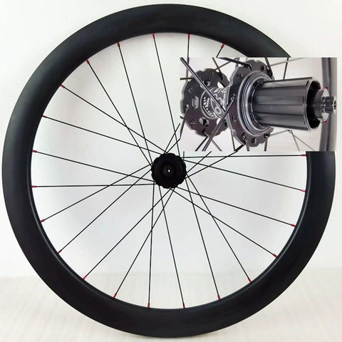 Carbon Fiber 700C Wheelset With 38mm Or 50mm Rim, Road Bike Disc Brake Compatible, 20/24H, Quick Release Front 100mm Rear 135mm