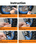 Instruction steps for installing Front Disc Brake Caliper With Pads For 50cc 47cc 49cc Mini Dirt Bikes And Pocket Bikes