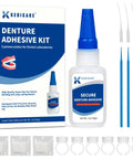 Denture Repair Glue Kit 1oz With Instant Bonding Adhesive For Cracks And Loose Teeth Safe Odor Free Bonding Quick On The Go Fix