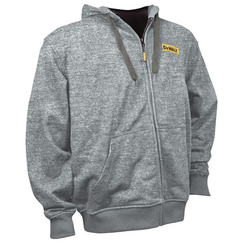 Heavy Duty Heated Hoodie With Battery Pocket For 20V Max XR Batteries, featuring a wind resistant French terry shell