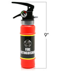 Realistic Nine Inch Fire Extinguisher Squirter Toy Pack Of Two Pump Action Water Blaster For Kids Backyard Bash, red plastic blaster.