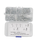 Beefy Heavy Duty Stainless Steel Cotter Pin Clip Kit 100 Piece Assortment With Portable Storage Case
