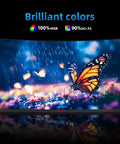 Massive 32 Inch Curved Qhd Gaming Monitor Serving Crisp 1440p Detail With A Smoking 170Hz Refresh Rate And Snappy 1Ms Response showcasing vibrant butterfly colors in rain.
