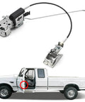 Front Left Driver Side Door Latch Lock Assembly With Actuator Motor Cable Rod Kit Fits 1992-1996 Ford F-150 and 1992-1997 Ford F-250 F-350 Bronco