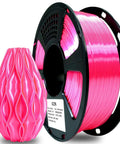 Silk PLA Filament 1.75mm Magenta Silk Pink 1kg Vacuum Packed Low Stringing For Easy Printing And High Precision 0.02mm Tough Glossy Finish