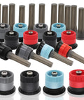 16 Pack Adjustable Variable Arc Pop Up Sprinkler Heads With Premium Replacement Nozzles For No Sweat Lawn Care And Yard Maintenance Featuring Straight Shot Accuracy And Top Shelf Performance For Quick Setup On Any Property with assorted colored nozzles.