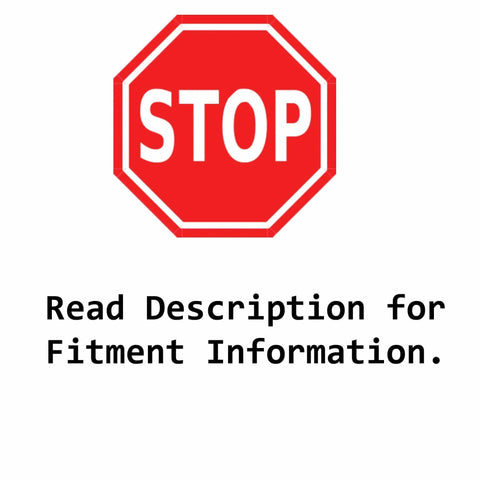 Stop sign with text: Read Description for Fitment Information, related to RWD Rack And Pinion For 1997-2003 Dodge Dakota and Durango
