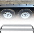 Tandem Axle Trailer Fenders 72 7/8 by 10 1/4 by 13 Inches on a trailer, heavy-duty steel welded Q235 material, two-sided welding surfaces