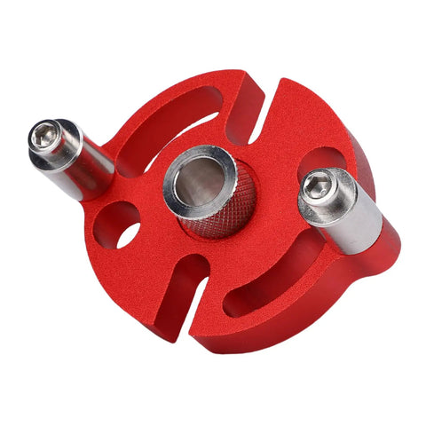 Heavy Duty Workhorse Self Centering Doweling Jig Built From Rock Solid Anodized Aluminum Alloy with stainless steel bushings.