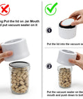 Dual Mason Jar Vacuum Sealer Kit With Separate Wide Mouth And Regular Mouth Sealers Plus 20 Canning Lids instruction guide