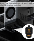 3D printer with 10 Pack Silicone Sock For P2S 3D Printer Hotend Cover Nozzle Boot High Temperature Enclosure Sleeve Dust Shield installed