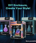 DIY 3D Printer Enclosure Kit For Quiet, Safe Printing With Odor Isolation And High Temp Filament Support (ASA, PC) in vibrant colors
