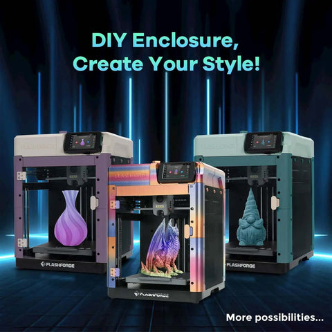 DIY 3D Printer Enclosure Kit For Quiet, Safe Printing With Odor Isolation And High Temp Filament Support (ASA, PC) in vibrant colors