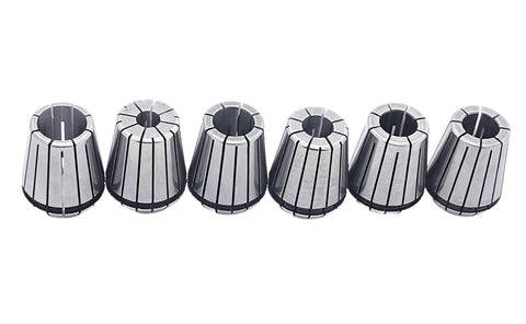 Six Piece ER32 Precision Collet Set For CNC Lathe Milling Chuck With Hole Diameters 1/8 1/4 3/8 1/2 5/8 3/4 Inch High Hardness