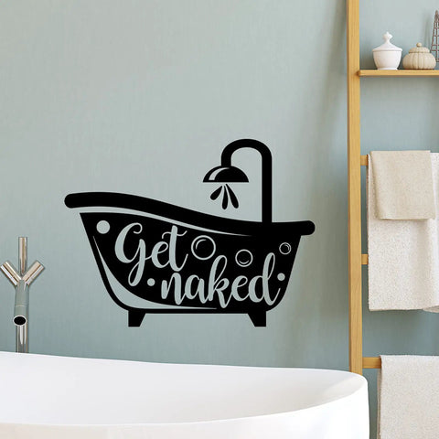 Six Piece Bathroom Wall Decals Set With Dope Funny Sayings Quotes Vinyl Art For Toilet Laundry Room And Shower Room Black And White Sticker Wall Decor 12 x 7.87 Inch Each
