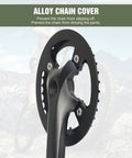 One Piece 38T Mountain Bike Crankset With 170Mm Arm And 104 BCD Steel Construction Single Sided Aluminum Alloy Chain Cover