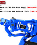 Navy blue CNC machined aluminum suspension from upgrade kit for 1/24 Micro B 2S 2WD and 1/28 Micro T 2S 2WD RC cars