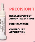 Perfect Bond Nail Glue For Natural And Artificial Nails with precision tip, 0.07 oz tube, pink tint, minimal waste