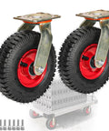 Top Shelf Hella Solid Eight Inch Swivel Caster Plates With Secure Wheel Brakes For Smooth Furniture Moves Quiet Floor Glides No Scratches Indoors