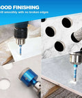 Diamond core drill bit set, 11 pcs with triangle shank for porcelain tile, ceramic, marble, granite.