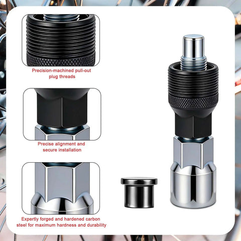 Must Have Bicycle Crank Puller Tool Kit With Wrench And Top Cap for fast bike repairs, precision-forged carbon steel