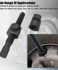 Dual Wheel Separator Tool Set With 11 Threads One Piece Pusher Hub Removal Kit close-up of screw and nut component