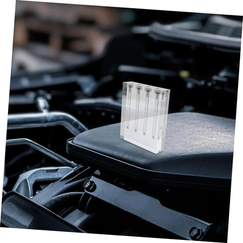Engine Oil Quality Tester And Viscosity Comparator For Automotive Maintenance An Easy To Use Pro Grade Tool For Accurate Transmission Oil Evaluation And Oil Condition Check On Your Auto Repair Stand on engine bay