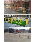Built Tough And Ready To Roll Expandable Security Barricade With Heavy Duty Casters Portable Folding Safety Gate in various locations.