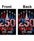 Garden Flag 1776 to 2026 250th Anniversary Patriotic Decor Double Sided 12 By 18 Inch Waterproof American Flag design