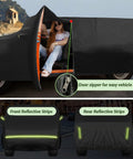 Bronco 4 Door Car Cover For 2021 To 2025 Stormproof All Weather Heavy Duty with zippered door and reflective strips