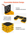 Low Profile Spill Containment Pallet For One Drum Built Tough Modular Platform With Drain 11.4 Gallon Sump Heavy Duty