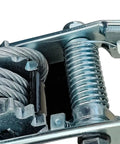 Close-up of 5 Ton Come Along Winch Heavy Duty Dual Gear Power Puller With 3 Hook Steel Cable showcasing gear and cable detail.