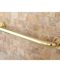 Camelon 24 Inch Grab Bar One And A Quarter Inch Diameter Polished Brass Finish Built To Last With Mounting Hardware Included