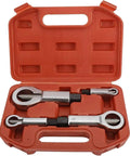 Heavy Duty Nut Splitter Set For Bustin Loose Corroded Damaged Nuts Without Messing Up Bolt Threads in red case