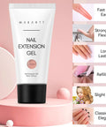 HEMA Free 50ml Nude Nail Gel For Extensions And 3D Molding on display with benefits like long lasting and skin friendly