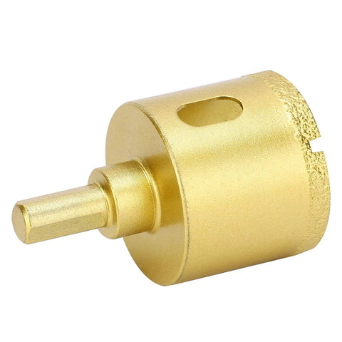 Check Out This Hella Cool 5 Piece 42mm Gemstone Hole Saw Kit With Golden Drill Cutters For Marble Glass And Ceramics To Make Precise Cuts Like A Pro. 42mm gold diamond hole saw bit for marble, glass, and ceramic tile