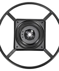 Top view of 24 Inch Swivel Ring Base For Recliner Chair Replacement With 10 Inch Turntable Plate And 7.87 Inch Hole Spacing