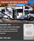 RV with AC Capacitor Soft Start Control Kit for Coleman Mach Air Conditioners reducing startup surge and noise