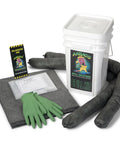 5 Gallon Spill Kit In A Portable Bucket With Secure Lid For Fast Spill Response In Trucks And Job Sites Chemical And Oil Containment
