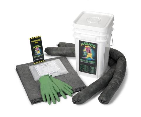 5 Gallon Spill Kit In A Portable Bucket With Secure Lid For Fast Spill Response In Trucks And Job Sites Chemical And Oil Containment