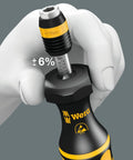 Kraftform ESD 7445 Hex Torque Screwdriver With Quick Release, adjustment section detail, Pro-Grade Performance Quarter Inch Head