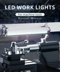 Industrial LED Tube Light 40W Explosion Proof IP67 Work Lamp installed on CNC machine in workshop