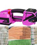 Heavy Duty Electric Strapping Device For Pp Pet Bands Handheld Automatic Welding Baler with 4000 Mah Power Bank for Box Packing