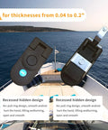 Heavy Duty Stainless Steel Boat Compression Latch 52mm Adjustable Flush Mount for Marine RV, showing recessed design for smoother access.