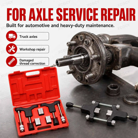 Top Notch GCYXUC Half Shaft Sleeve Thread Corrector Repair Kit with metal clamp, CV axle repair use