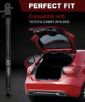 Heavy Duty Right Side Rear Trunk Deck Lid Lift Support Gas Strut Shock For Toyota Camry 2018 Through 2025 with trunk open.