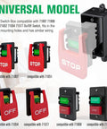 Deep Switch Box With Hardware Waterproof ABS Plastic Electrical Project Case For Tools Extra Wiring Room 4.4 X 2.7 X 2.3 Inch Interior Safe Power Off Box Compatible With 71834 71007 71651 71054 71577, black switch enclosure