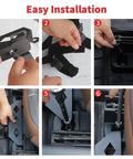 Step-by-step installation of Underseat Fire Extinguisher Mount for Ford Bronco Sport 2021 2025 Quick Access Front Row Seat Bracket