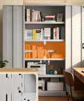 The Ultimate Heavy Duty Rolling Tool Chest And Shop Tough Workbench Cabinet Featuring Thick Steel Construction Multi Drawer Mobile Organizer For Garage Professionals in a stylish home setting.